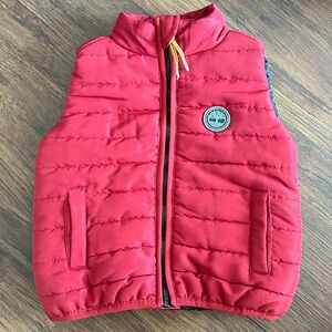 Timberland 18 month burgundy puffer vest